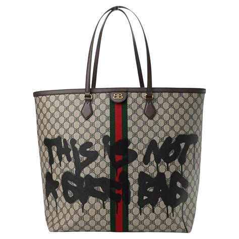 gucci graffiti bag replica|gucci and balenciaga collab.